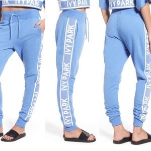 Ivy Park Small Logo Tape Jogger Pant Sweats blue